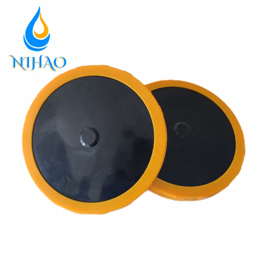 Diffuseurs à tube EPDM 12'' Diffuseur d'aérateur à disque d'air à bulles fines à membrane d'eaux usées